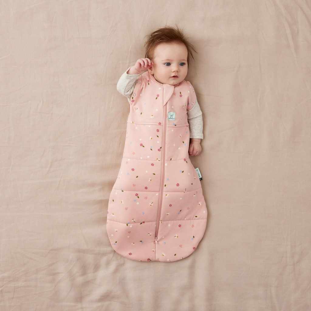 ERGOPOUCH Zavinovačka a vak na spanie 2v1 Cocoon Daisies 3-6 m, 6-8 kg, 2,5 tog – Obrázok 6
