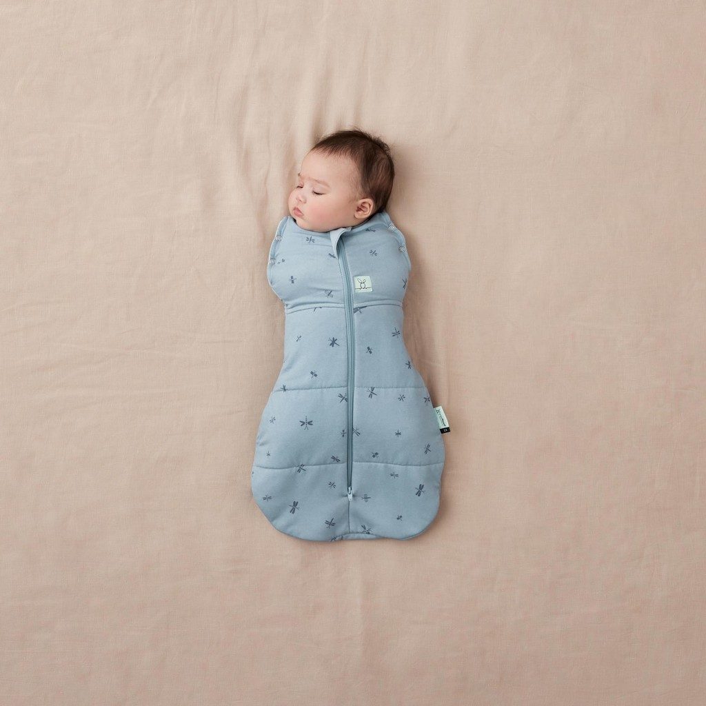 ERGOPOUCH Zavinovačka a vak na spanie 2v1 Cocoon Dragonflies 6-12 m, 8-10 kg, 2,5 tog – Obrázok 6