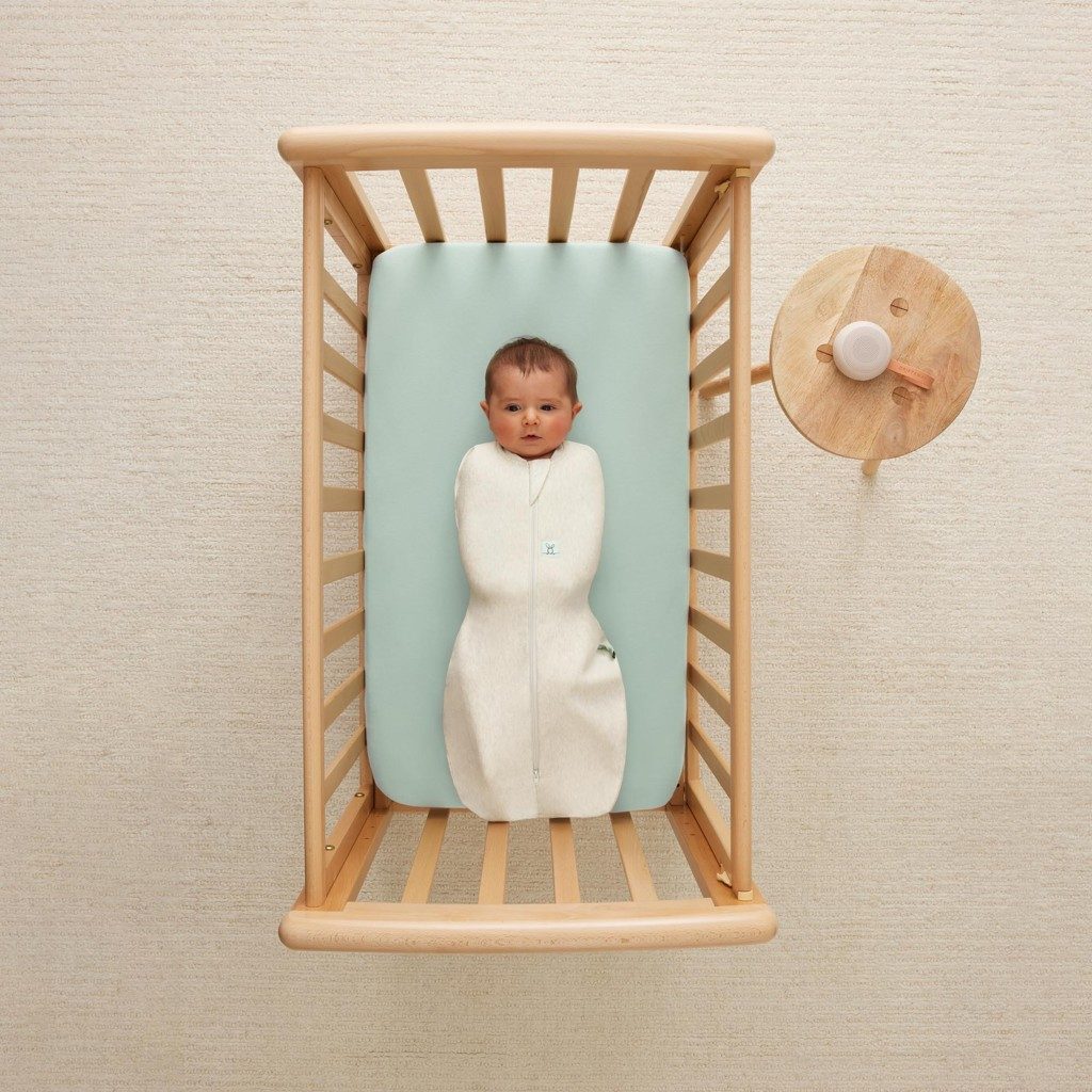ERGOPOUCH Zavinovačka a vak na spanie 2v1 Cocoon Oatmeal Marle 0-3 m, 3-6 kg, 0,2 tog – Obrázok 4
