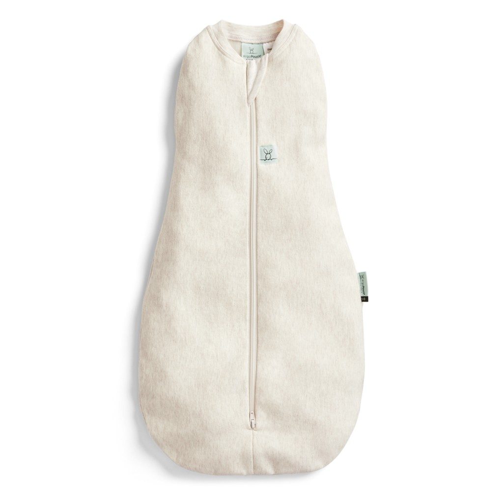 ERGOPOUCH Zavinovačka a vak na spanie 2v1 Cocoon Oatmeal Marle 3-6 m, 6-8 kg, 0,2 tog – Obrázok 3