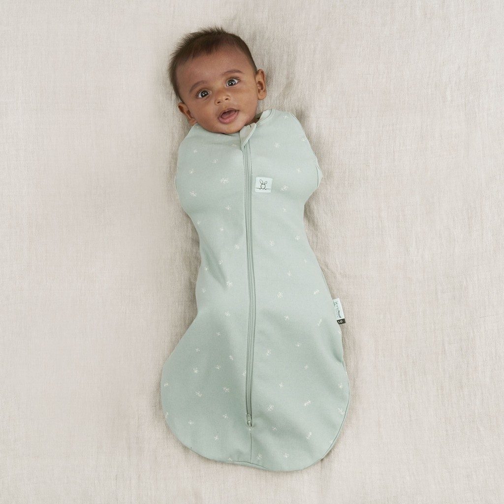 ERGOPOUCH Zavinovačka a vak na spanie 2v1 Cocoon Sage 0-3 m, 3-6 kg, 0,2 tog – Obrázok 4