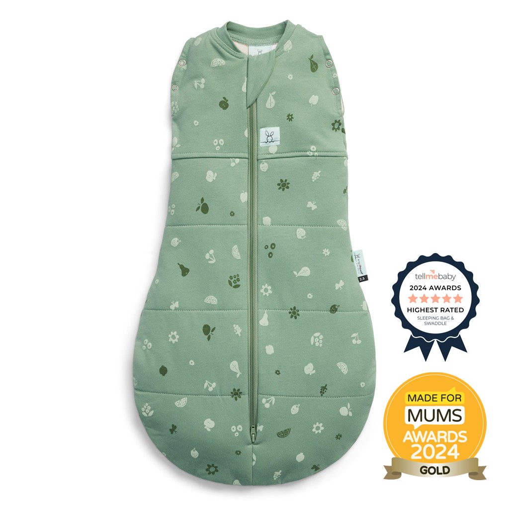 ERGOPOUCH Zavinovačka a vak na spanie 2v1 Cocoon Sweet Orchard 6-12 m, 8-10 kg, 2,5 tog – Obrázok 2