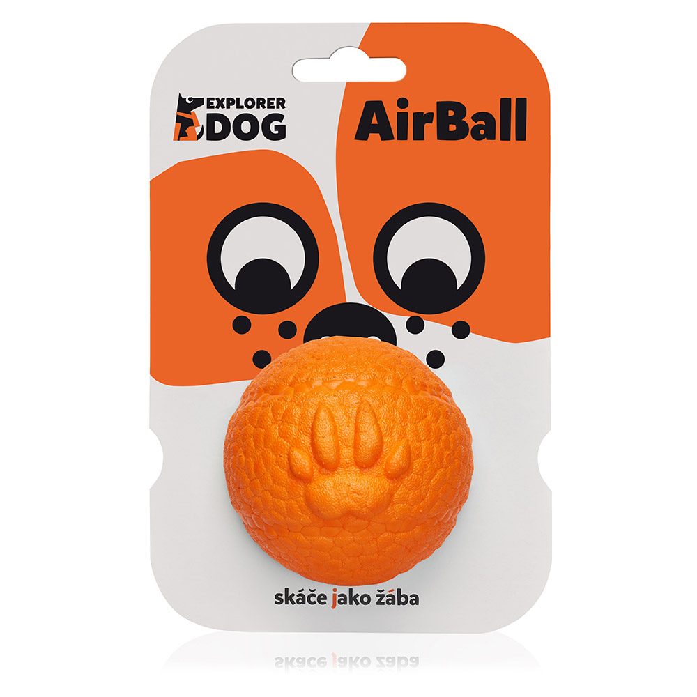 EXPLORER DOG AirBall Oranžový 8 cm – Obrázok 3