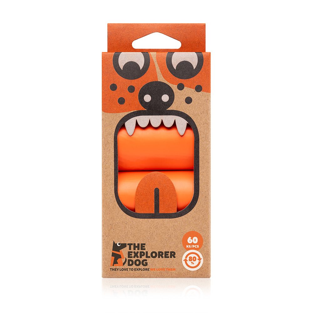 EXPLORER DOG Vrecká recyklované na psie exkrementy 60 ks – Obrázok 8