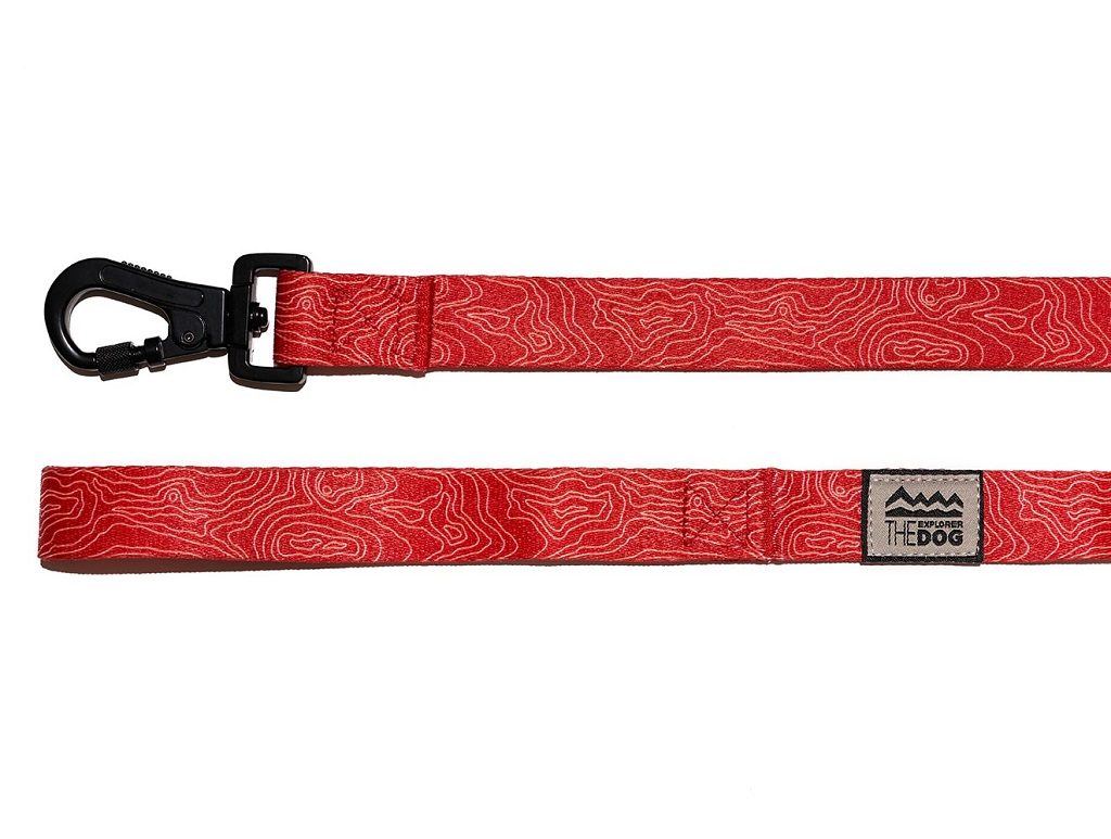 EXPLORER DOG Vodítko Vrstevnica Červená L - 170x2, 5 cm – Obrázok 3