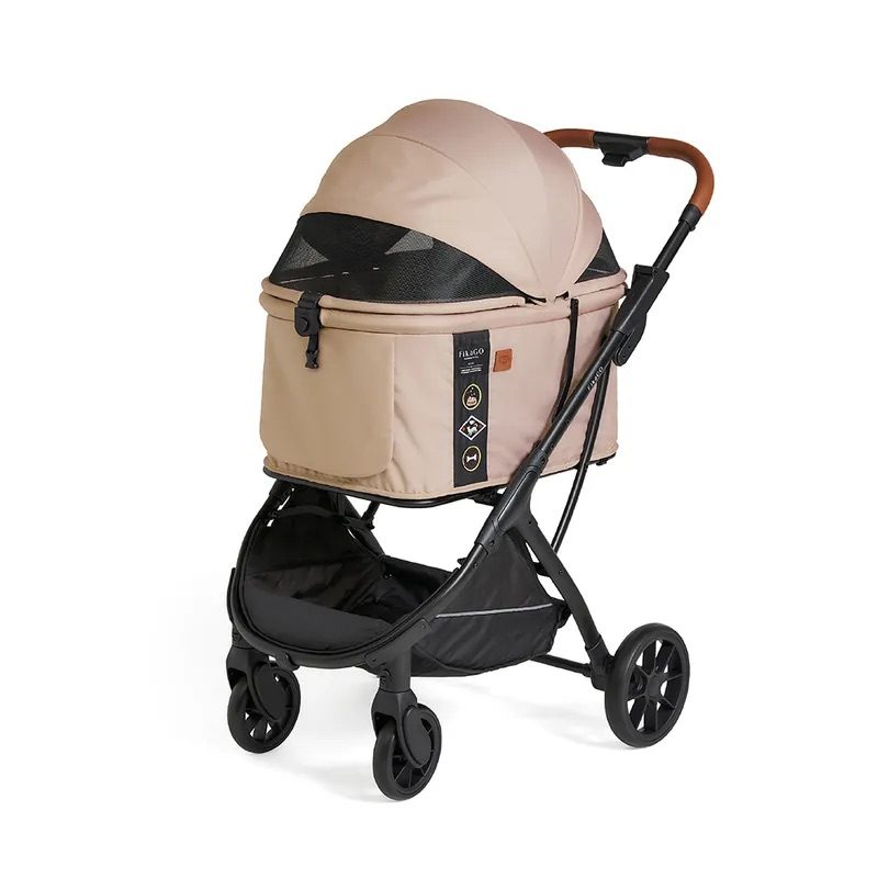 FIKAGO Kočík pre mačky / psov Agile Huggy Beige – Obrázok 2