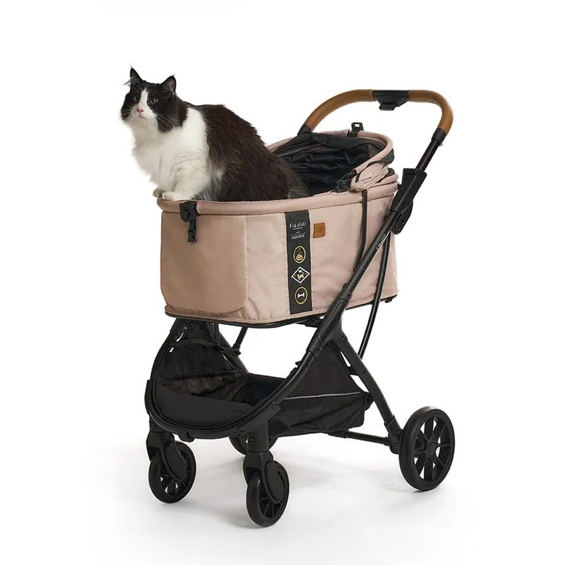 FIKAGO Kočík pre mačky / psov Agile Huggy Beige – Obrázok 4