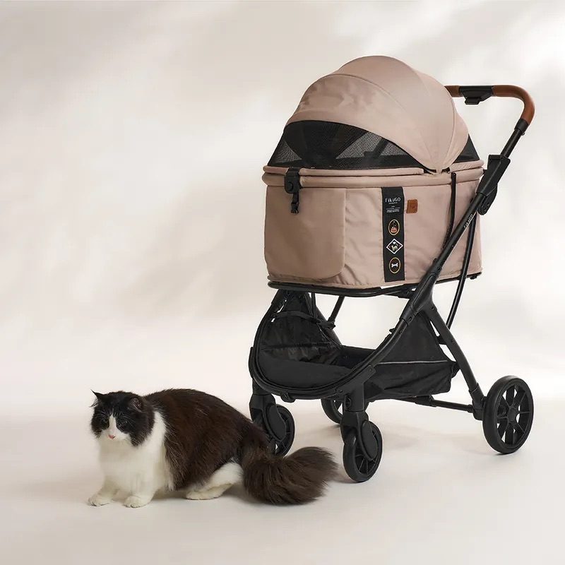 FIKAGO Kočík pre mačky / psov Agile Huggy Beige – Obrázok 7