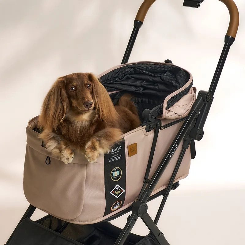 FIKAGO Kočík pre mačky / psov FTG Hygge Beige – Obrázok 9