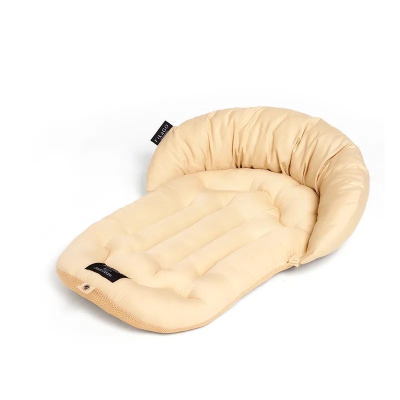 FIKAGO Mäkká podložka s vankúšikom Mushroom Beige L – Obrázok 2