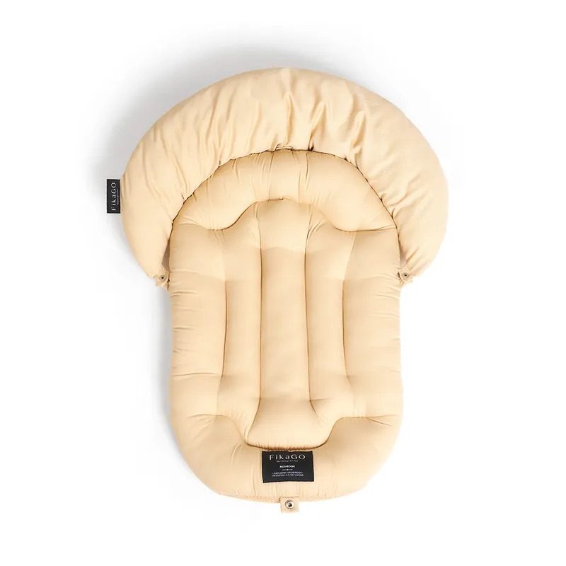 FIKAGO Mäkká podložka s vankúšikom Mushroom Beige L – Obrázok 3