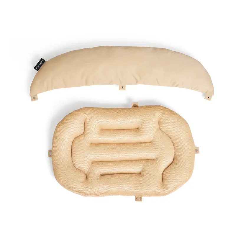 FIKAGO Mäkká podložka s vankúšikom Mushroom Beige M – Obrázok 4