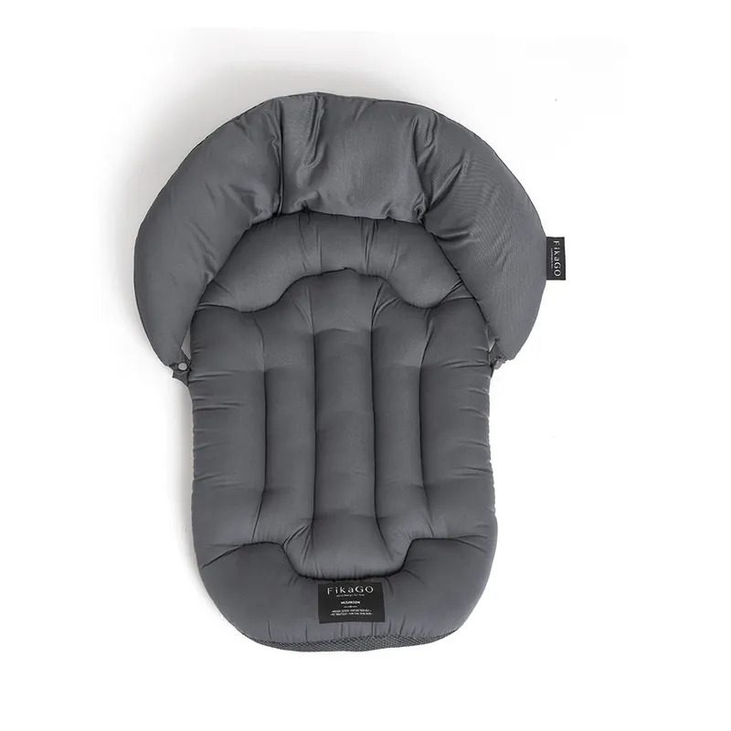 FIKAGO Mäkká podložka s vankúšikom Mushroom Grey L – Obrázok 3
