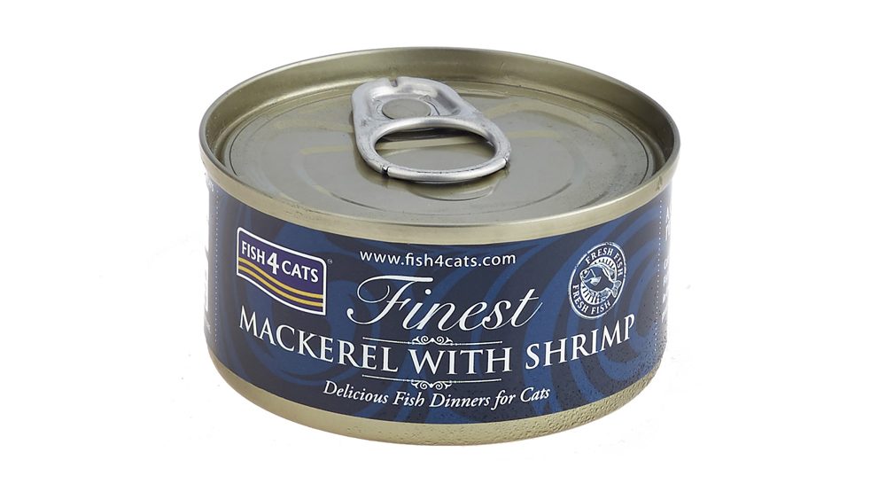 FISH4CATS Konzerva pre mačky Finest makrela s krevetami 70g – Obrázok 2