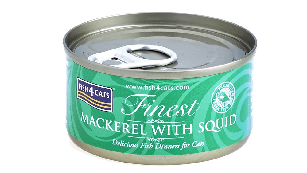 FISH4CATS Konzerva pre mačky Finest makrela s kalmárom 70 g – Obrázok 2