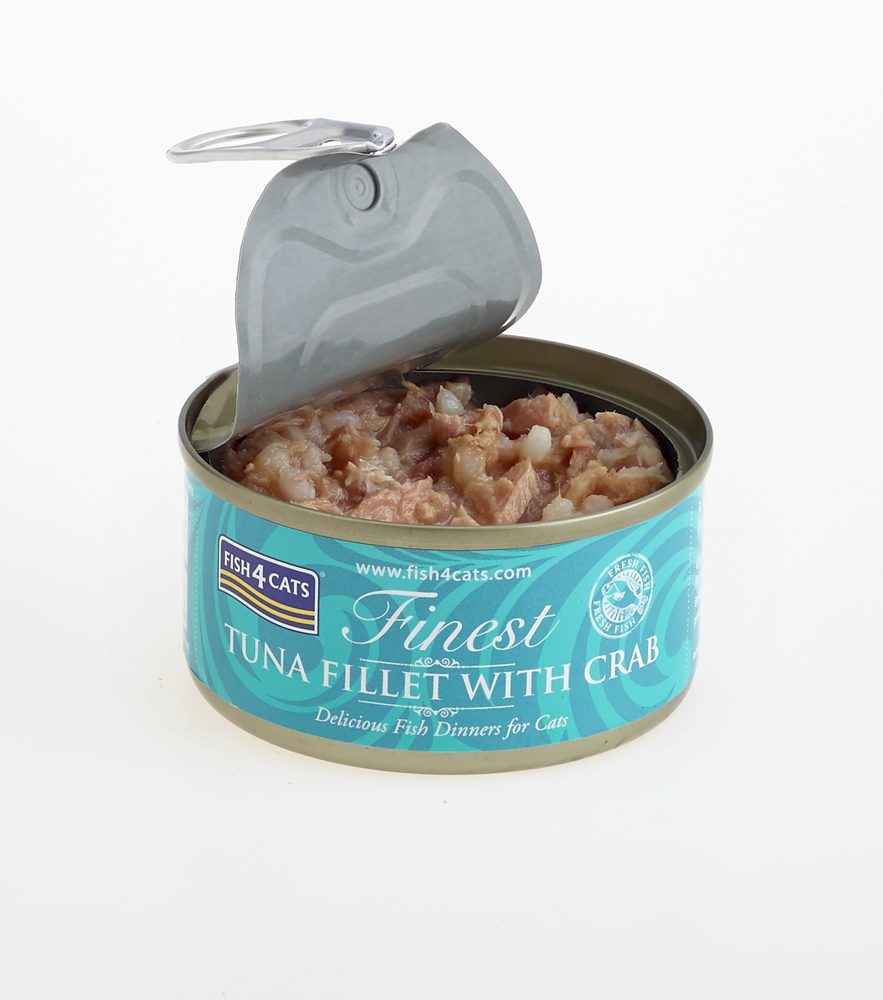 FISH4CATS Konzerva pre mačky Finest tuniak s krabom 70g – Obrázok 3