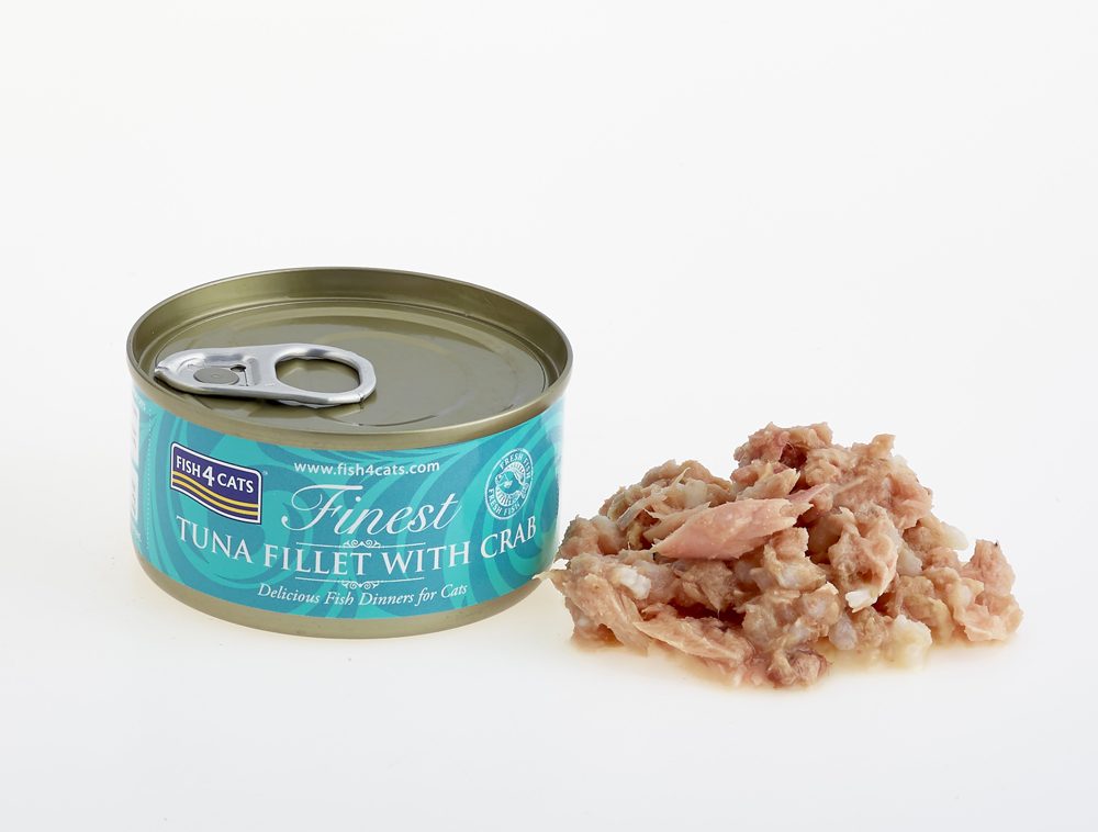 FISH4CATS Konzerva pre mačky Finest tuniak s krabom 70g – Obrázok 4