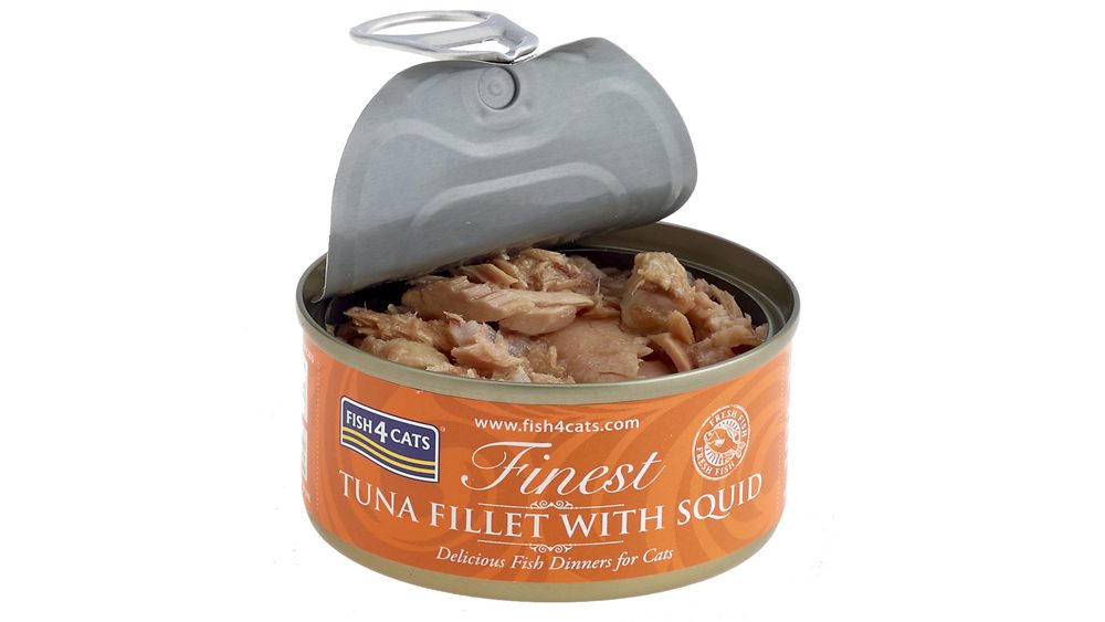 FISH4CATS Konzerva pre mačky Finest tuniak s kalmárom 70g – Obrázok 3