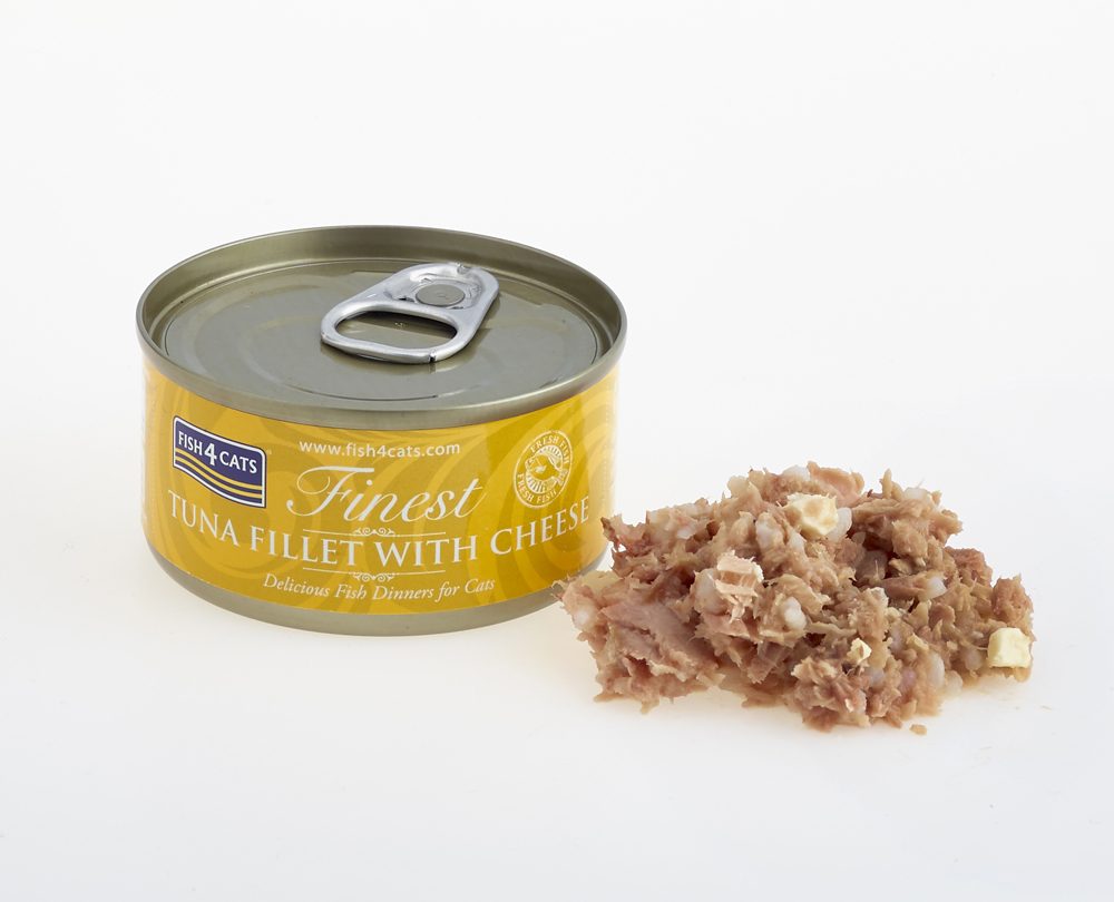 FISH4CATS Konzerva pre mačky Finest tuniak so syrom 70g – Obrázok 4