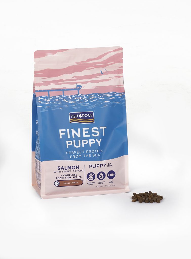FISH4DOGS Granule malé pre šteniatka Finest losos so sladkými zemiakmi 1,5 kg, 2m+ – Obrázok 2