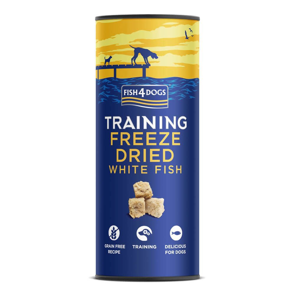 FISH4DOGS Maškrty pre psov TRAINING mrazom sušená biela ryba 25 g
