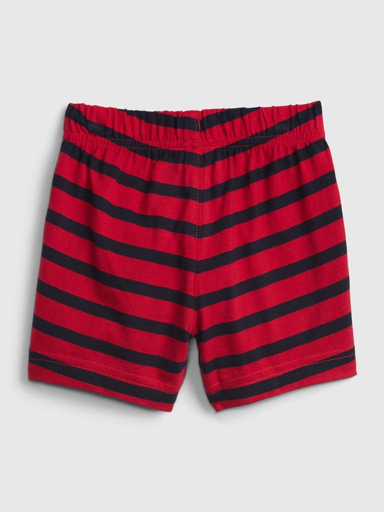 GAP Nohavice krátke Red-Black Stripes chlapec 18-24m – Obrázok 3