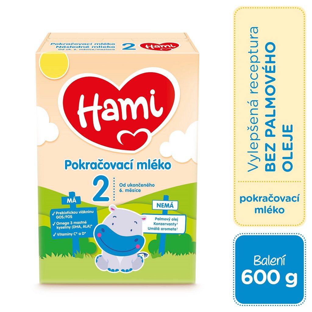 HAMI 2 Mlieko následné 600 g