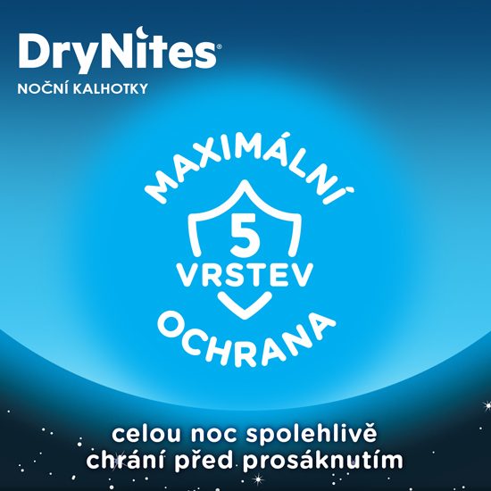 HUGGIES® DryNites Nohavičky plienkové jednorazové pre dievča 4-7 rokov (17-30 kg) 10 ks – Obrázok 5