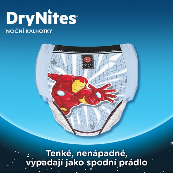 HUGGIES® DryNites Nohavičky plienkové jednorazové pre chlapca 4-7 rokov (17-30 kg) 10 ks – Obrázok 4