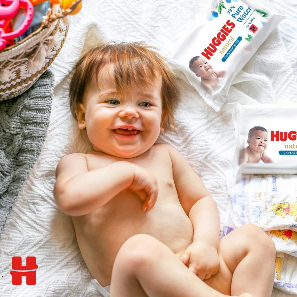 HUGGIES® Natural Pure Water Obrúsky vlhčené 48 ks – Obrázok 4