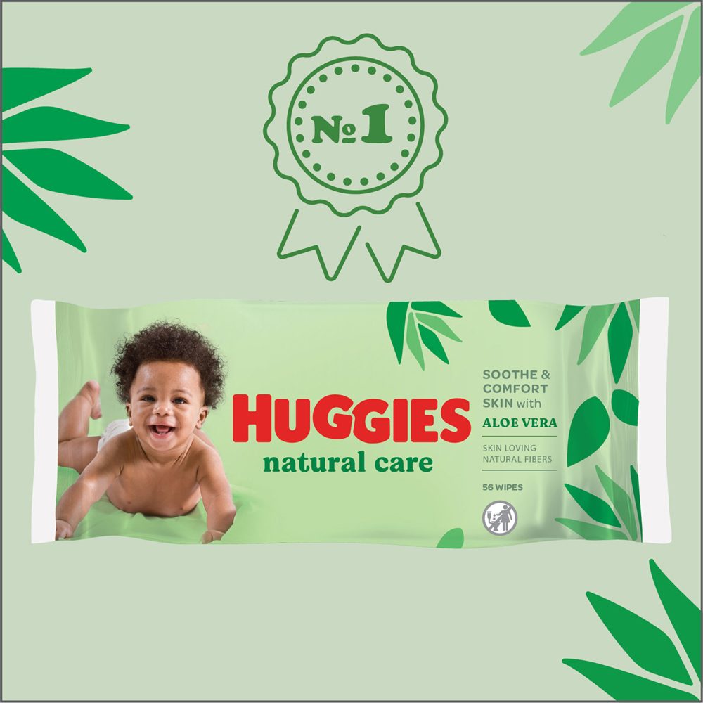 HUGGIES® Natural Triplo Obrúsky vlhčené 56x3 ks – Obrázok 6