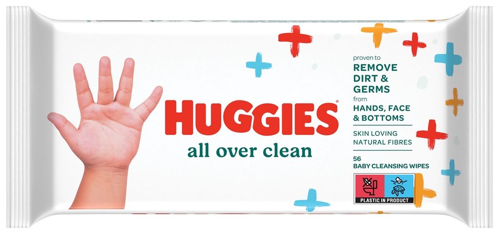 HUGGIES® Single All Over Clean Obrúsky vlhčené 56 ks – Obrázok 2