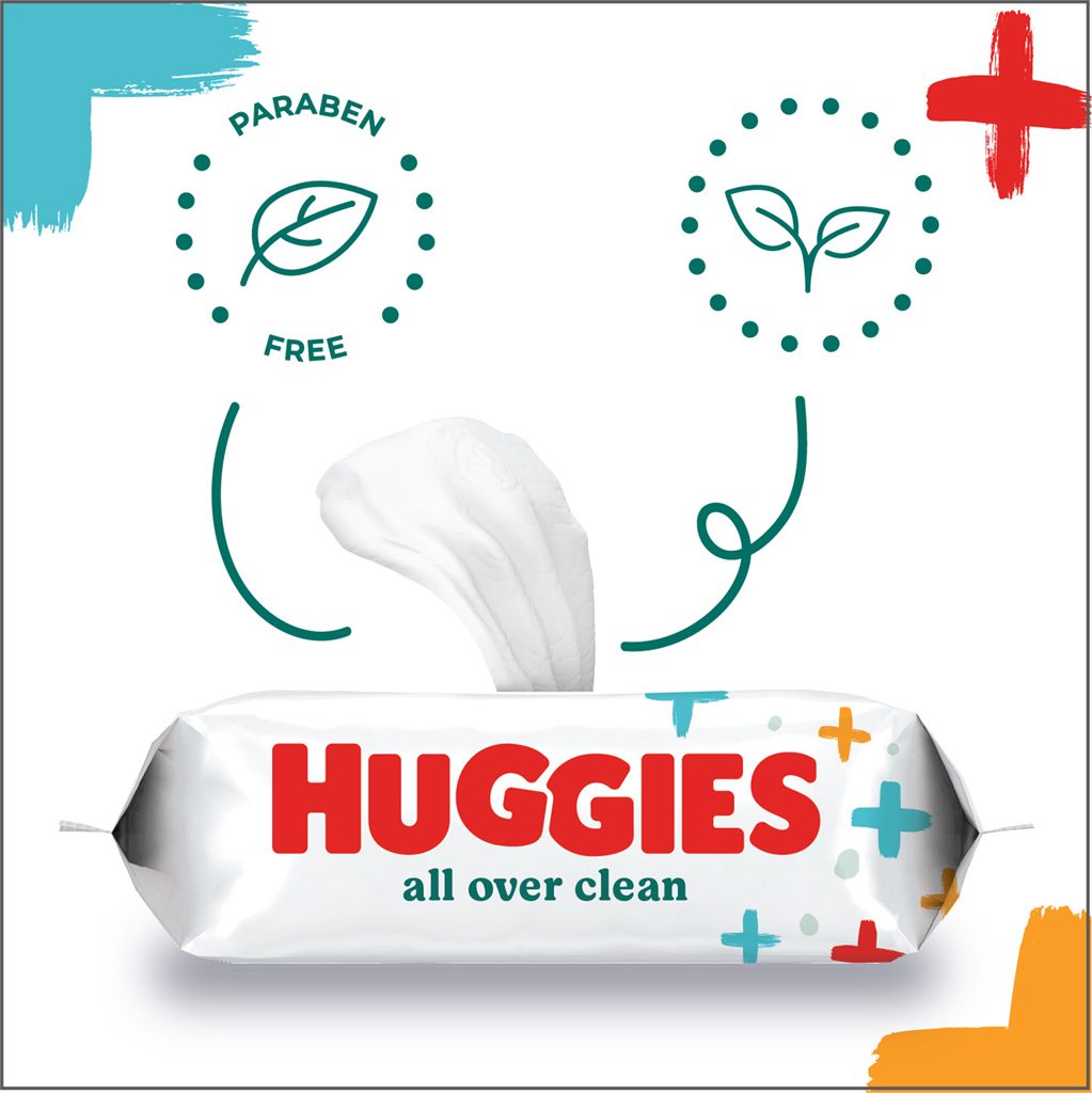 HUGGIES® Single All Over Clean Obrúsky vlhčené 56 ks – Obrázok 6