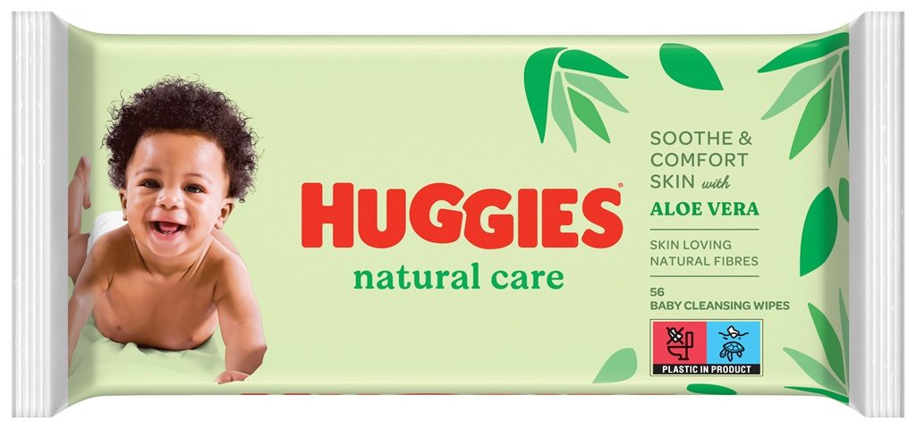 HUGGIES® Single Natural Care Obrúsky vlhčené 56 ks