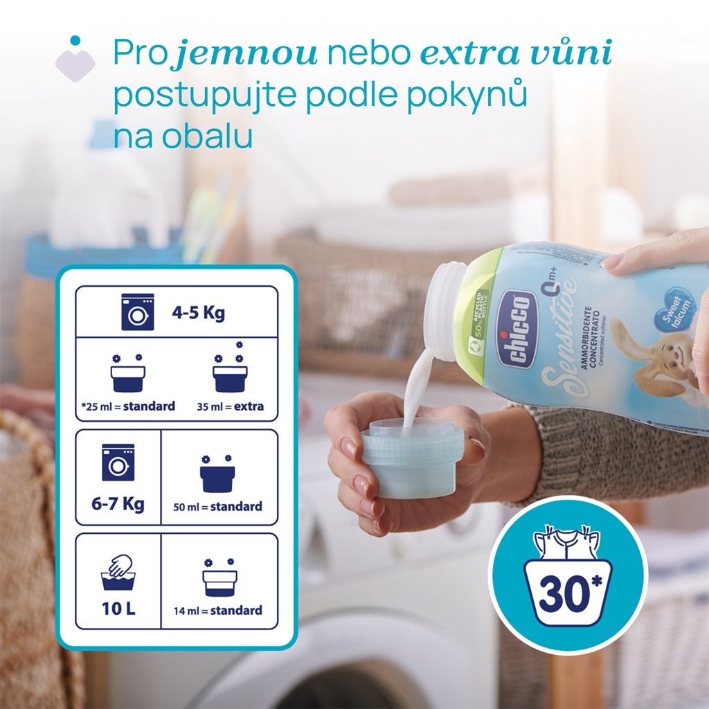 CHICCO Aviváž koncentrovaná Sladký Púder 750 ml – Obrázok 11