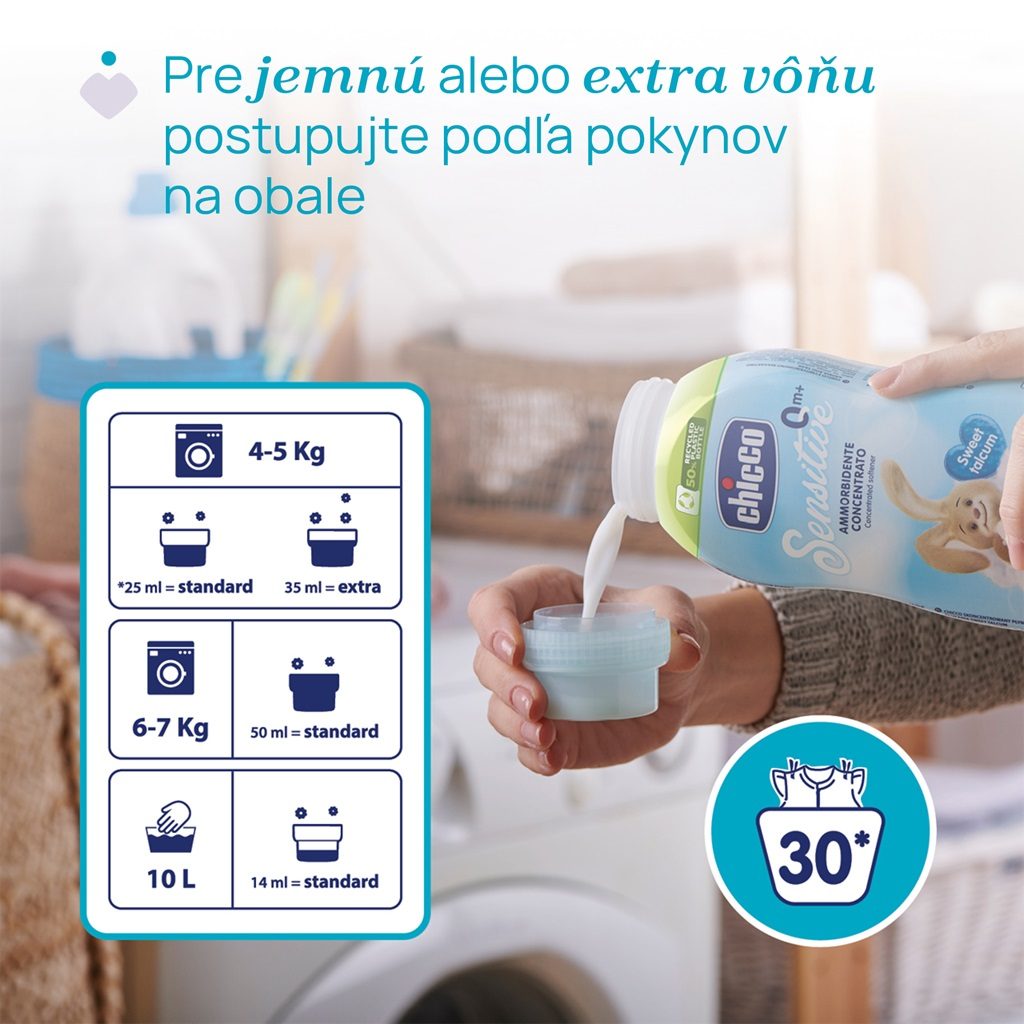 CHICCO Aviváž koncentrovaná Sladký Púder 750 ml – Obrázok 9