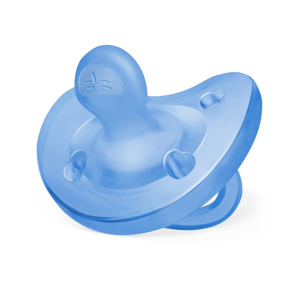 CHICCO Cumlík Physio celosilikónový 6-16m chlapec 1 ks – Obrázok 2