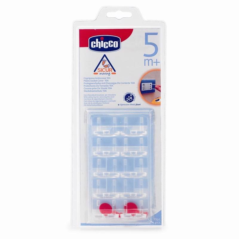 CHICCO Záslepky na zásuvky, 10 ks – Obrázok 2