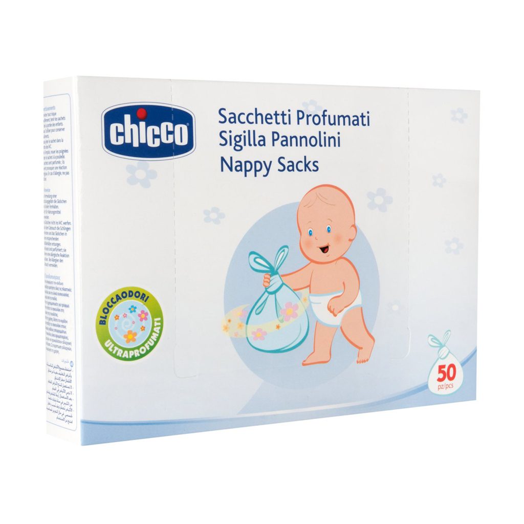 CHICCO Vrecká na likvidáciu plienok parfumované 50 ks – Obrázok 2