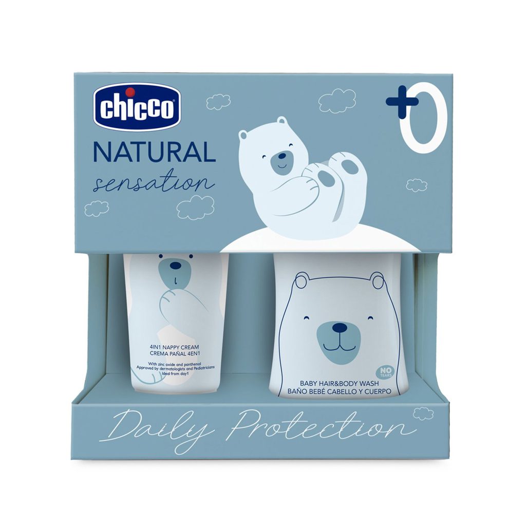 CHICCO Set darčekový kozmetický Natural Sensation - Daily Protection 0m+ – Obrázok 2