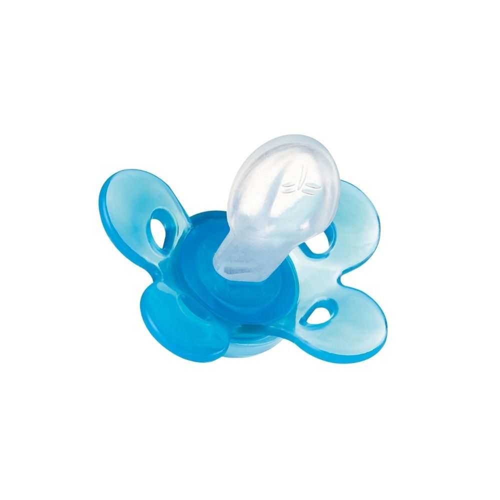 CHICCO Cumlík Physio Comfort silikónový 0-6m dievča - zajačik/bodky 2 ks – Obrázok 7
