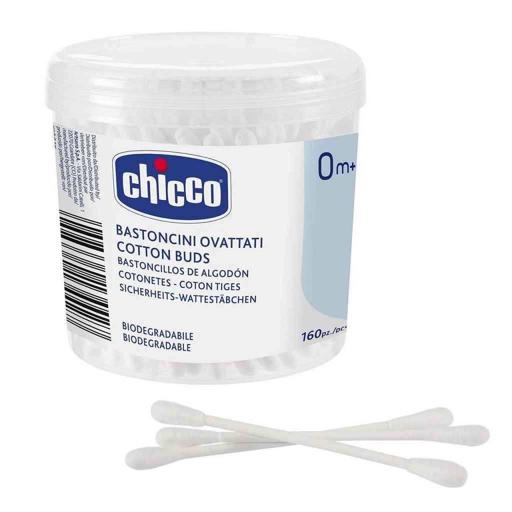 CHICCO Tyčinky vatové 160 ks – Obrázok 2