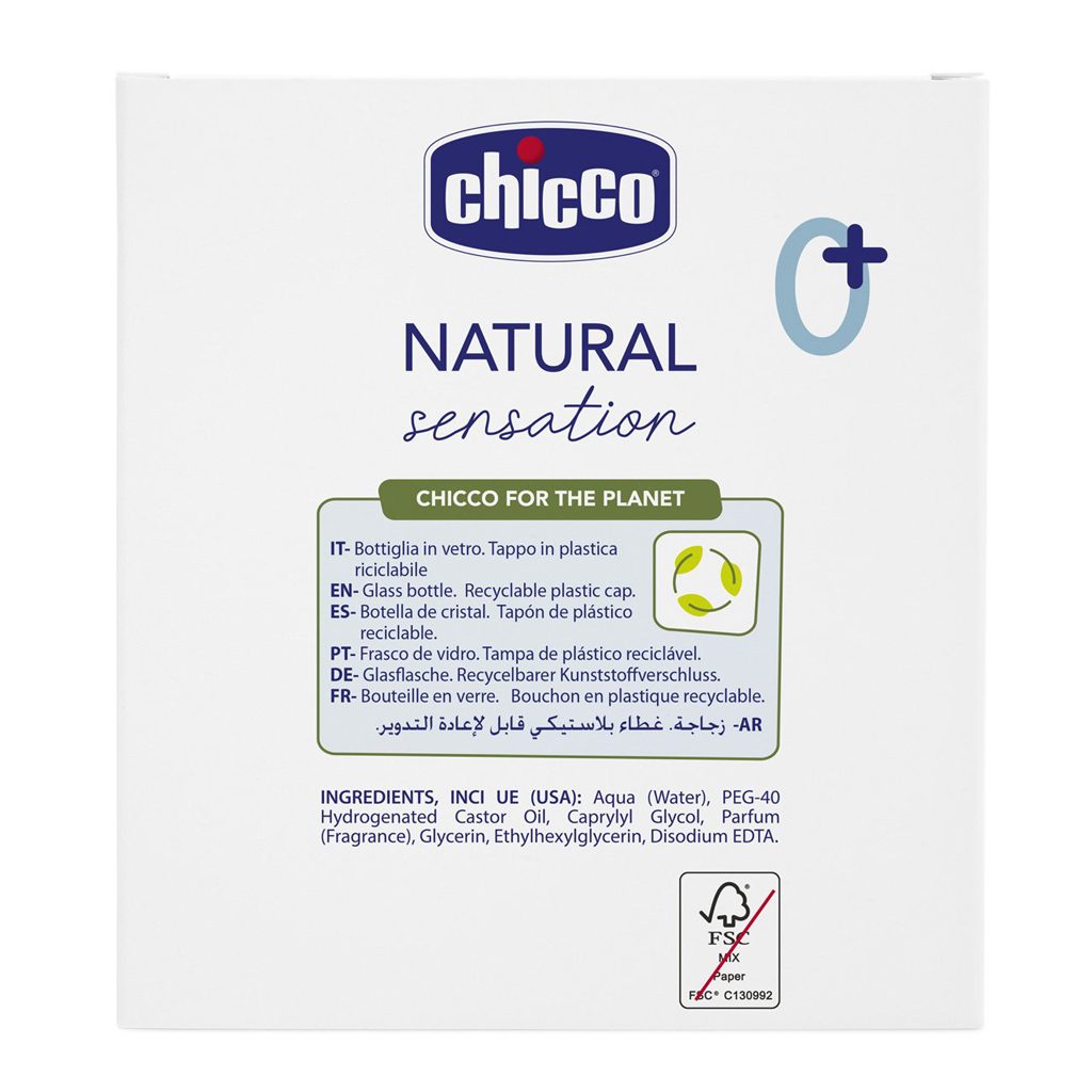 CHICCO Voda detská parfumovaná Natural Sensation 100ml, 0m+ – Obrázok 5