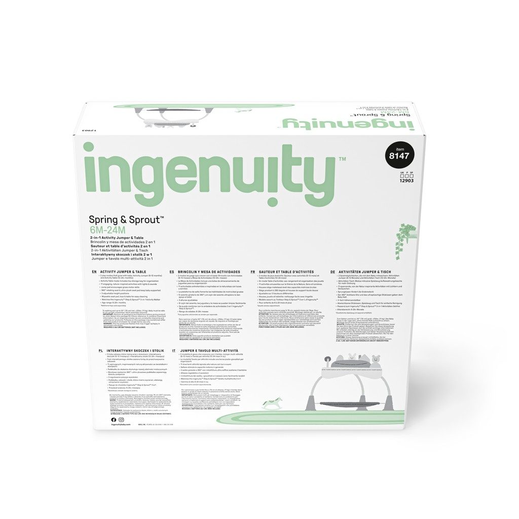 INGENUITY Aktívne centrum 2v1 Spring&Sprout™ 6m+ do 11 kg – Obrázok 11