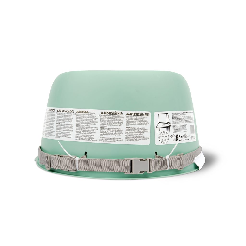 INGENUITY Podsedák na jedálenskú stoličku Easy Clean Booster Green do 15KG – Obrázok 4