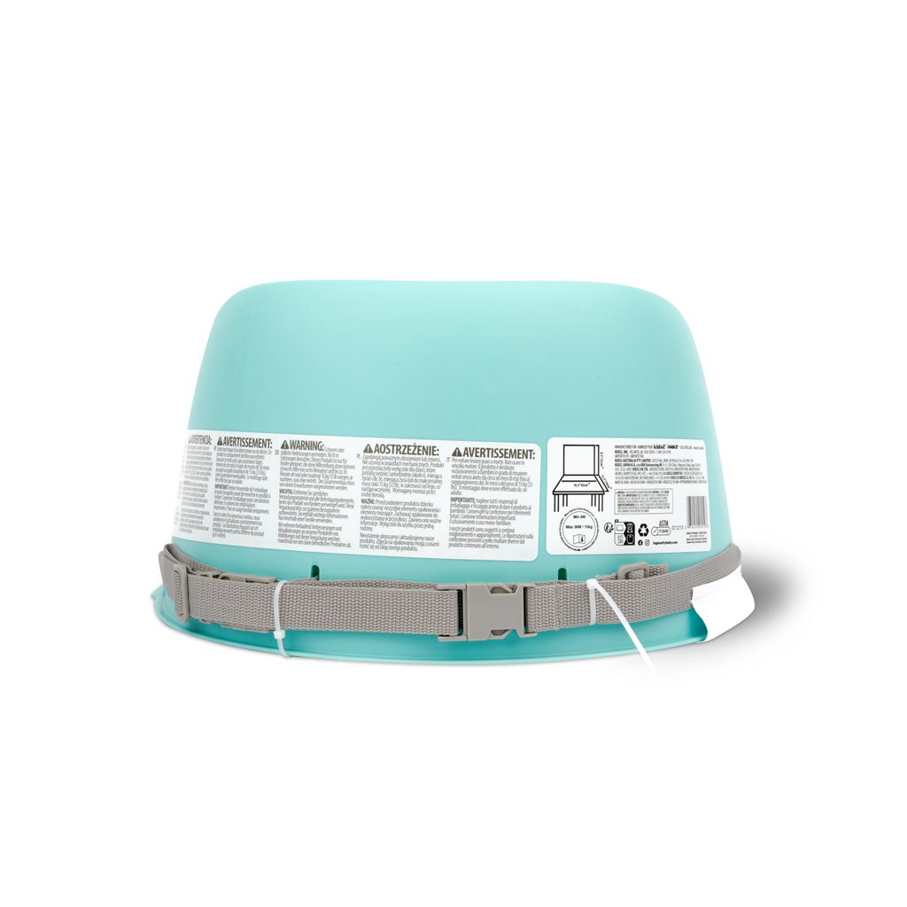 INGENUITY Podsedák na jedálenskú stoličku Easy Clean Booster Teal do 15KG – Obrázok 4