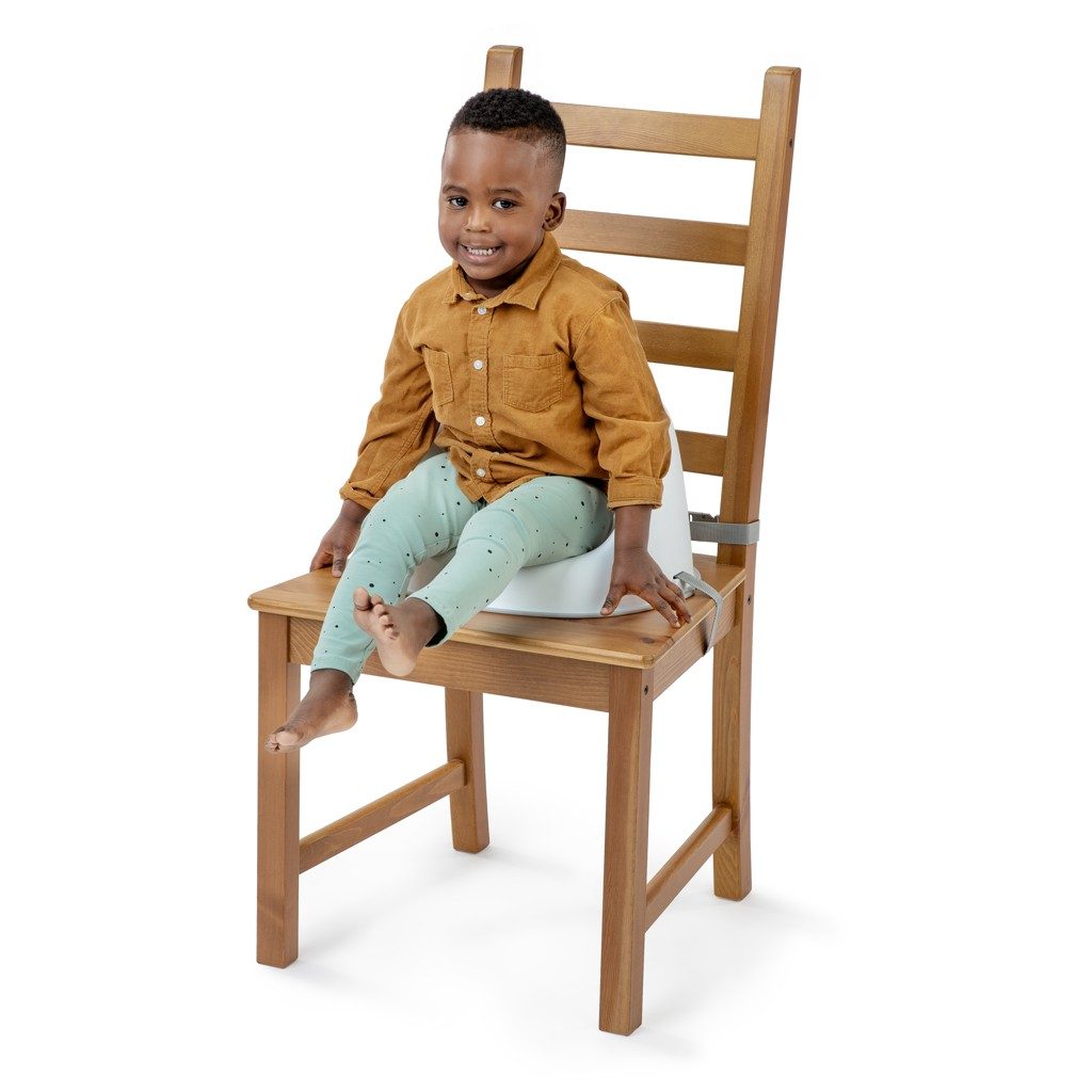 INGENUITY Podsedák na jedálenskú stoličku Ity Simplicity Seat™ Easy Clean Booster Grey do 15 kg – Obrázok 4