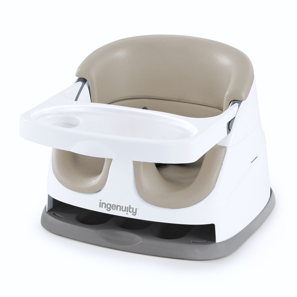 INGENUITY Podsedák na stoličku 2v1 Baby Base Cashmere 6m+ do 22kg – Obrázok 2