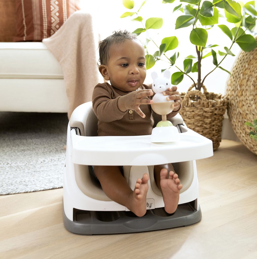 INGENUITY Podsedák na stoličku 2v1 Baby Base Cashmere 6m+ do 22kg – Obrázok 12