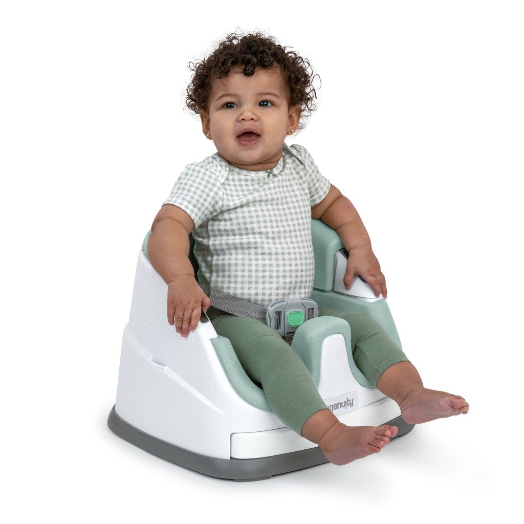 INGENUITY Podsedák na stoličku 2v1 Baby Base™ Mist 6m+ do 22kg – Obrázok 4